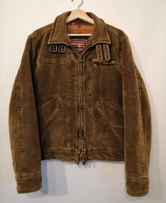 Marlboro Classics Vintage Cotton Jacket Size M for Men Cafe Racer Style