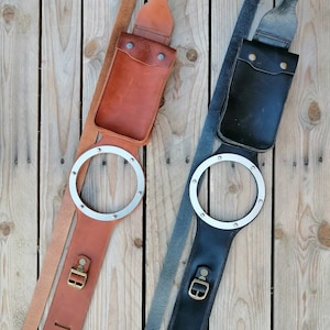 BMW K100 K75 '89/'96 Genuine leather leather belt for fuel tank style "Cafe Racer"