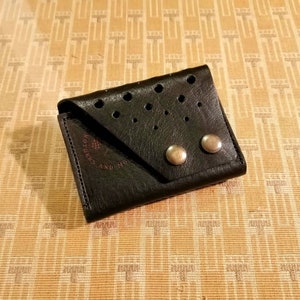 Cartera cafe racer style vintage negro argentino piel de vaca
