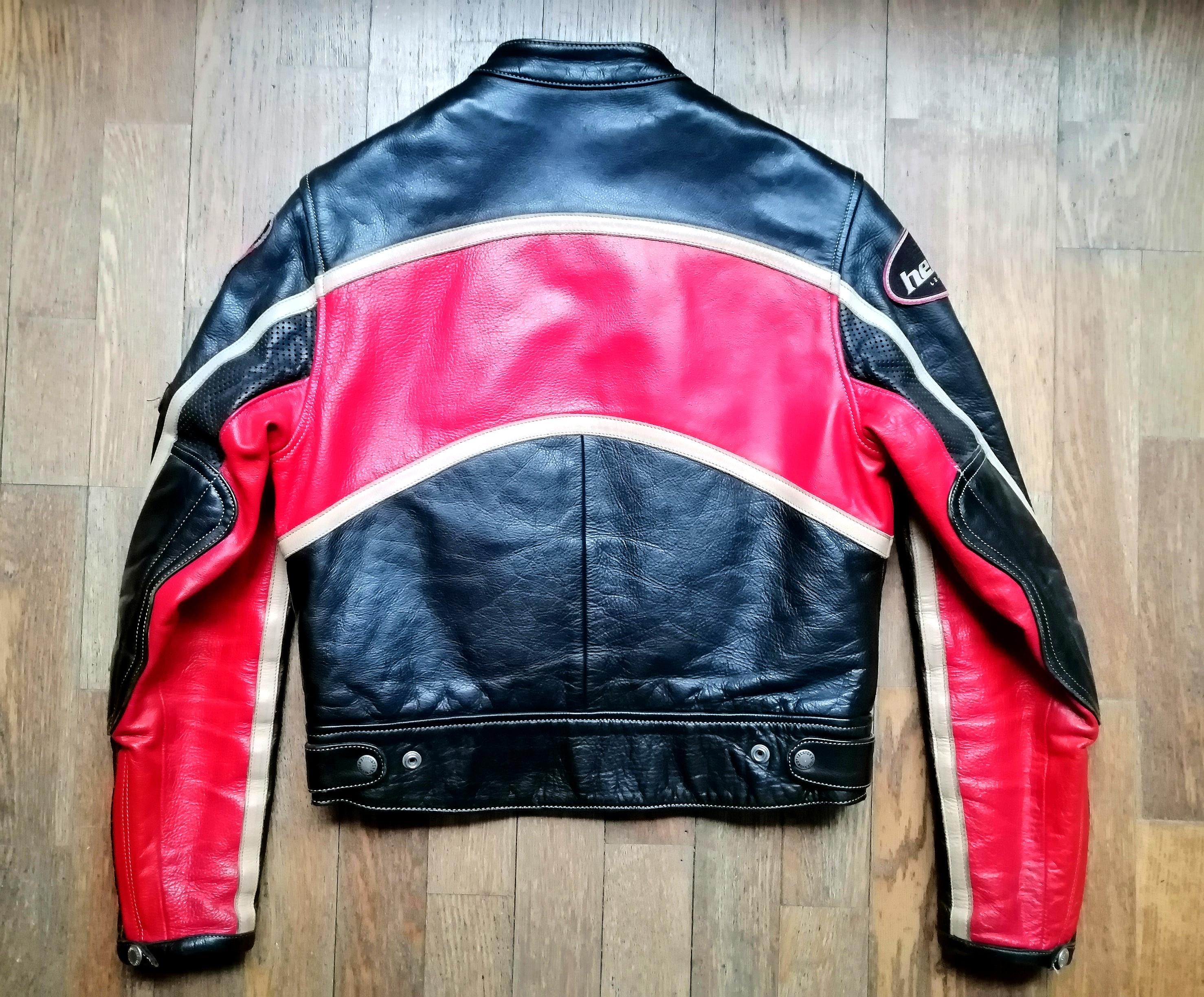 SECOND HAND Helston's Vintage 90s Men's Motorcycle Jacket Racing