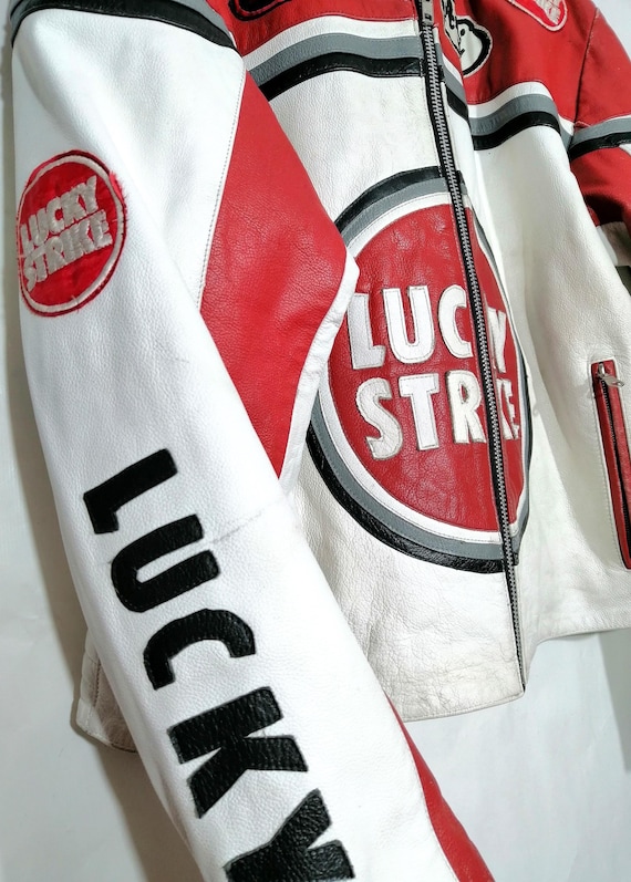 Second Hand Lucky Strike Team Edition 90's Racing Leather Jacket