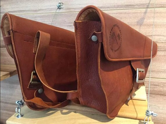cafe racer leather bag