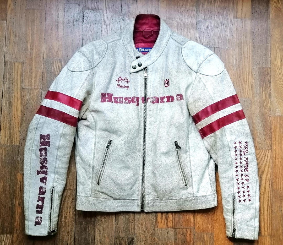 Second Hand Men's Original 90s Husqvarna Urban Agged Leather