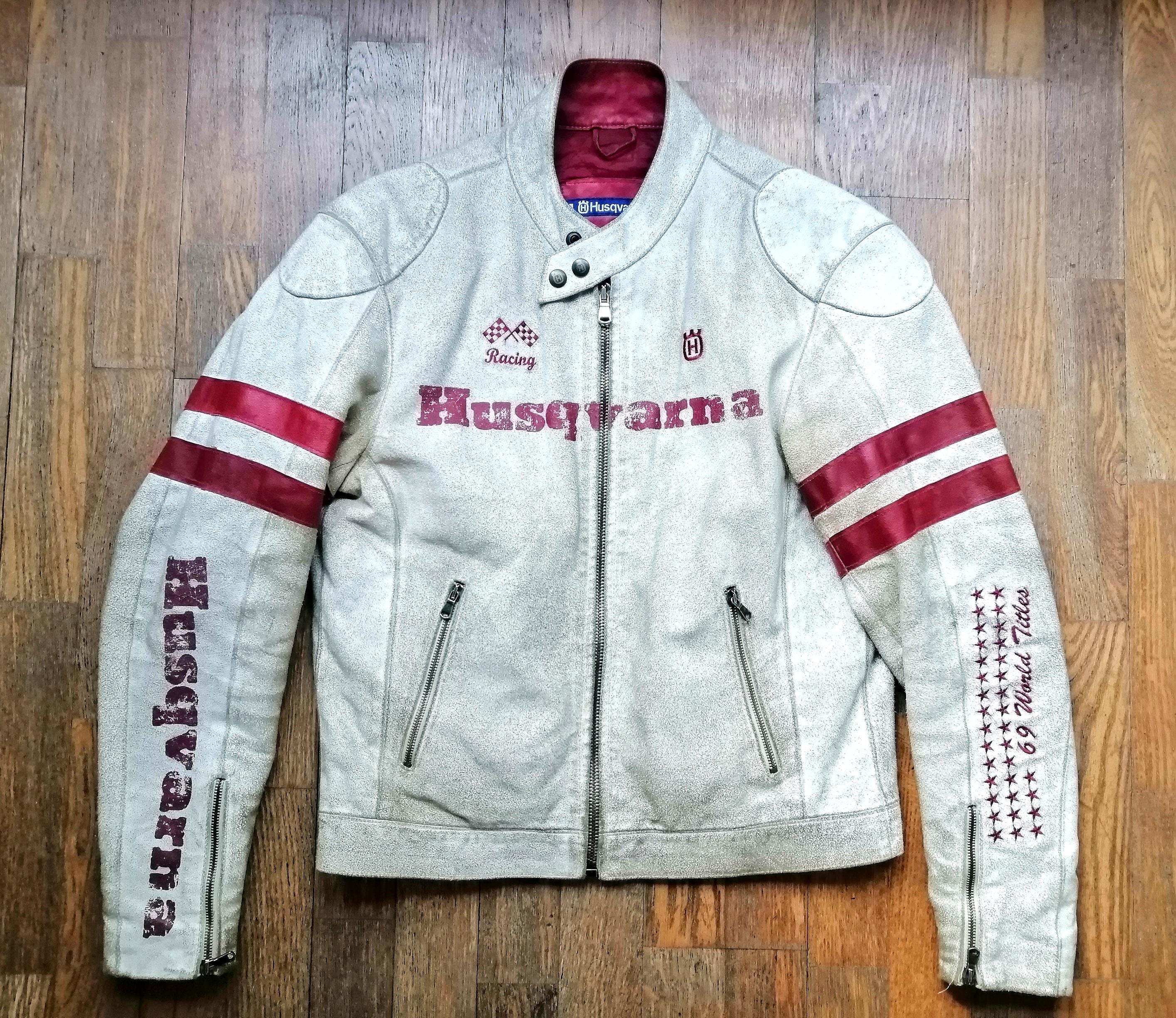 Second Hand Men's Original 90s Husqvarna Urban Agged Leather