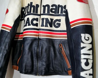中古ヴィンテージ 2000年代 レーシングアーバンレザージャケット