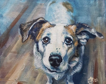 Aangepaste huisdier portret - acryl op canvas
