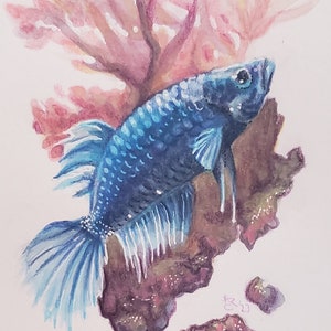 Retrato de mascota personalizado pintado a mano - Técnica mixta sobre papel