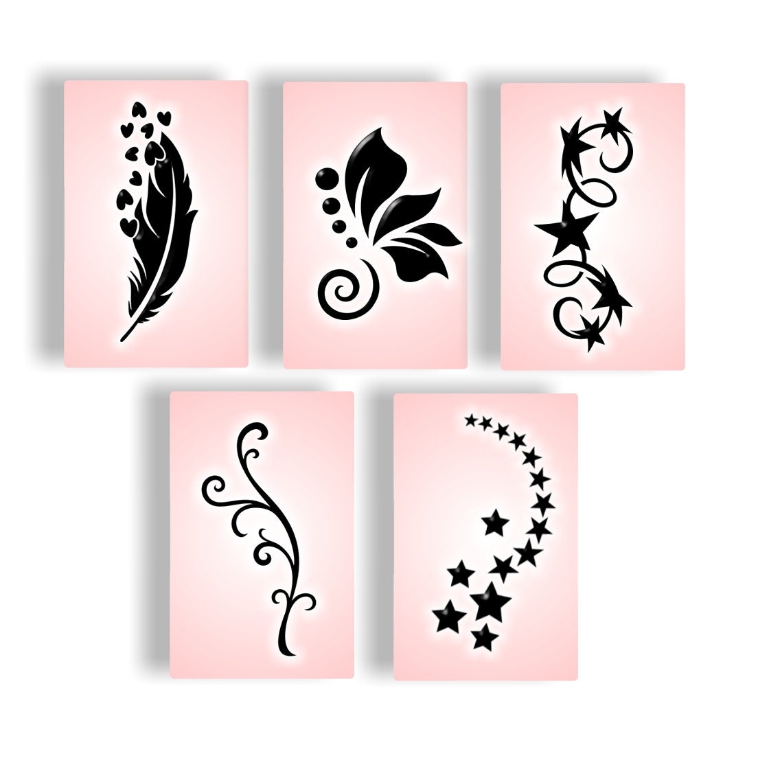 Airbrush stencils Nail art selfadhesive Nail Art Stencil Etsy