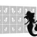 Airbrush nail art stencils self-adhesive, Nailartschablone nail design for nails