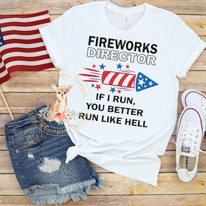 Feuerwerk Direktor SVG PNG JPEG 4. Juli patriotische geschnitten Datei Silhouette Cricut, wenn ich Laufen Sie besser laufen wie Hölle digital geschnitten Datei