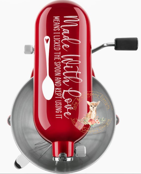 Stand Mixer SVG Kitchen Gangster Made With Love Means I Etsy UK
