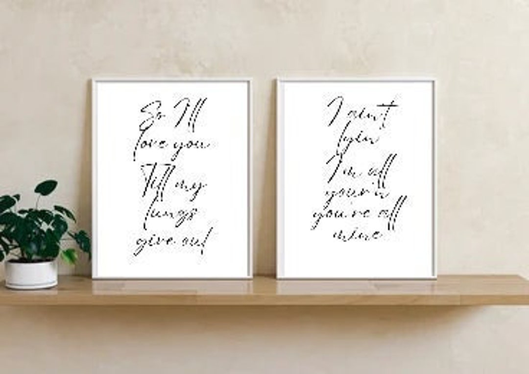 Tyler Childers All Your'n Lyrics Digital Print Home Decor Etsy