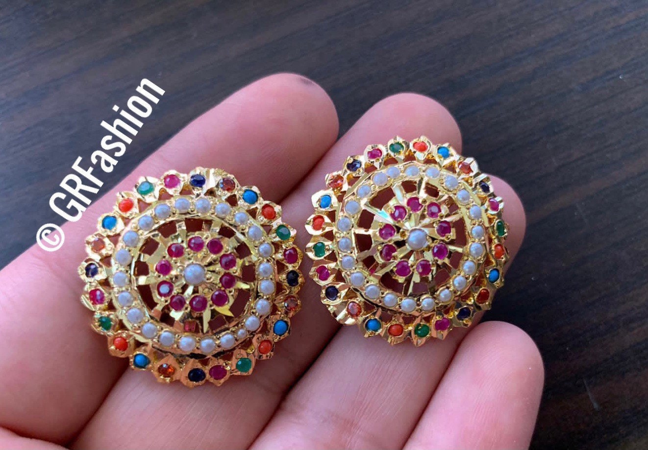 Buy online Traditional 1gm Gold Plated Earring from fashion jewellery for  Women by Vighnaharta for ₹299 at 70% off | 2024 Limeroad.com