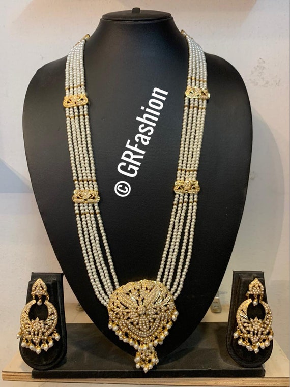 Punjabi Jadau Gold Plated Traditional Hyderabadi Jadau - Etsy