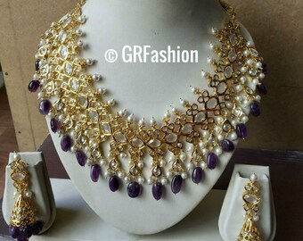 Gold Kundan Set | Etsy