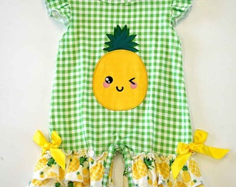 pineapple romper baby