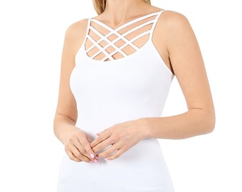 トップス melt the lady logo cross camisole ギフト】 melt the lady logo cross camisole - メルカリ