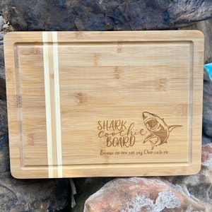 Shark Coochie Board, Personalized Charcuterie Board, Personalized Cutting Board, Personalized Cheese Board, Housewarming, Birthday, Gifts