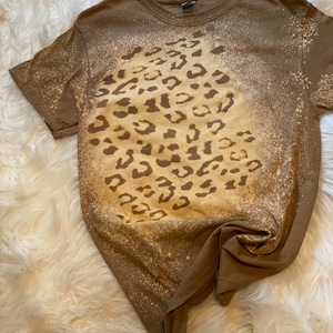 Distressed Cheetah / leopard shirt
