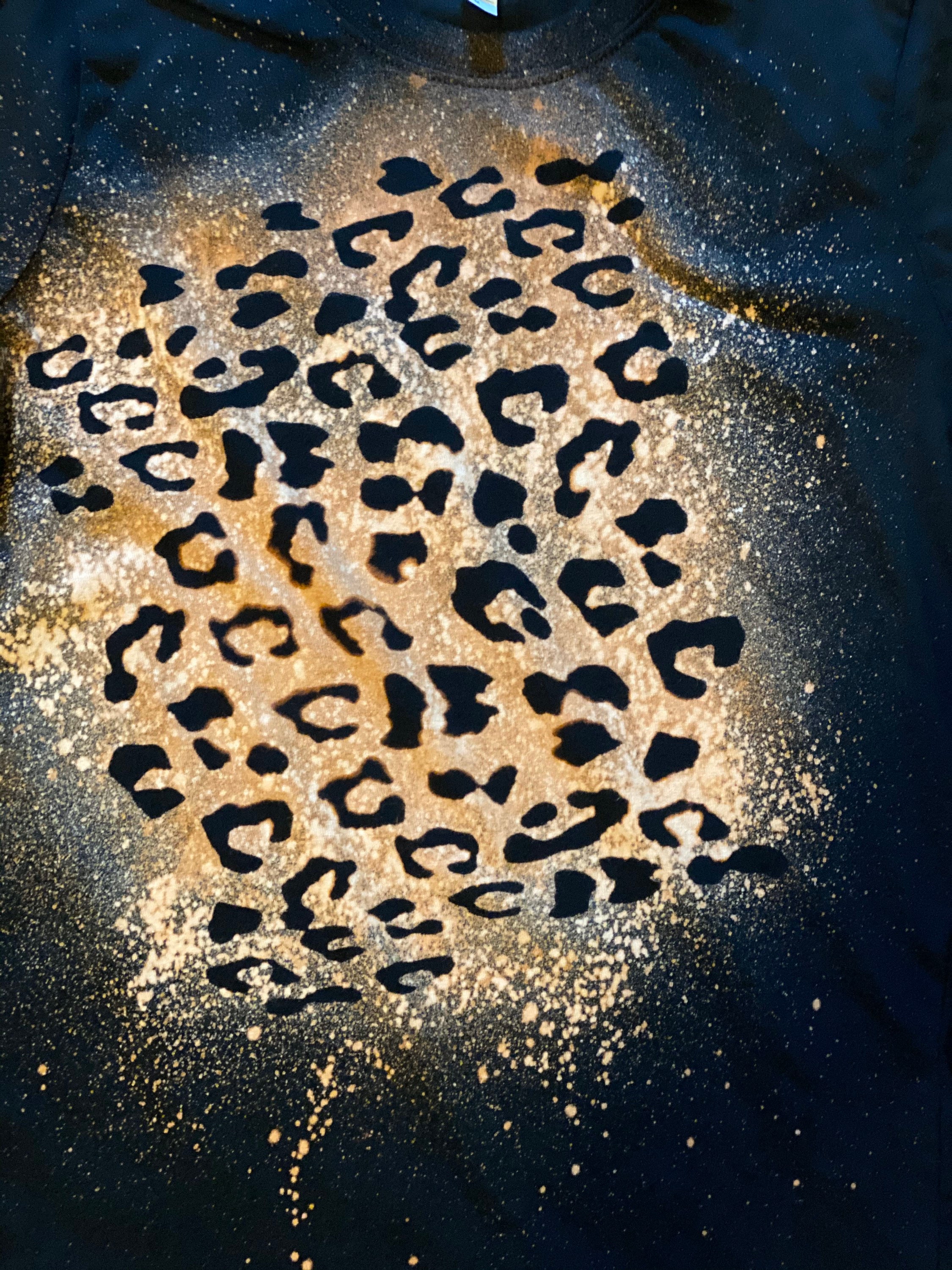 Distressed Cheetah, Leopard, T-shirt, Distressed T-shirt