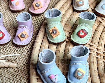 Blythe Shoes - Kawaii Pastelowe Słodkie Skórzane Buty dla Lalek, Urocze Buty Dessert Cafe