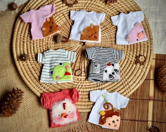 Camisetas de peluche con forma de animalitos para muñecas – Hechas a mano para Blythe, Pullip, More y similares
