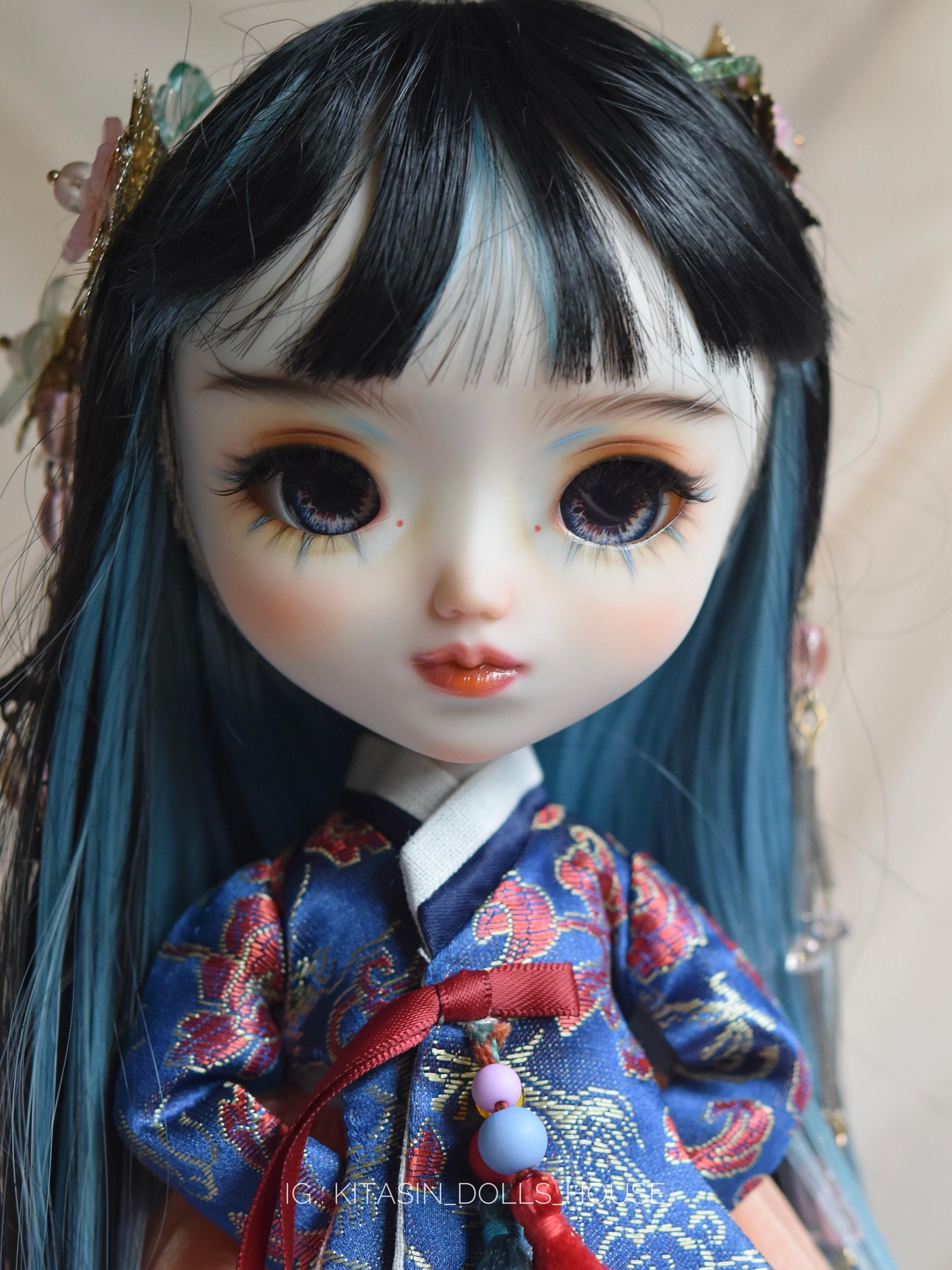 PULLIP Face & Body ナチュラルスキン Pullip Custom Doll – Hand-painted Faceup in Traditional Hanbok