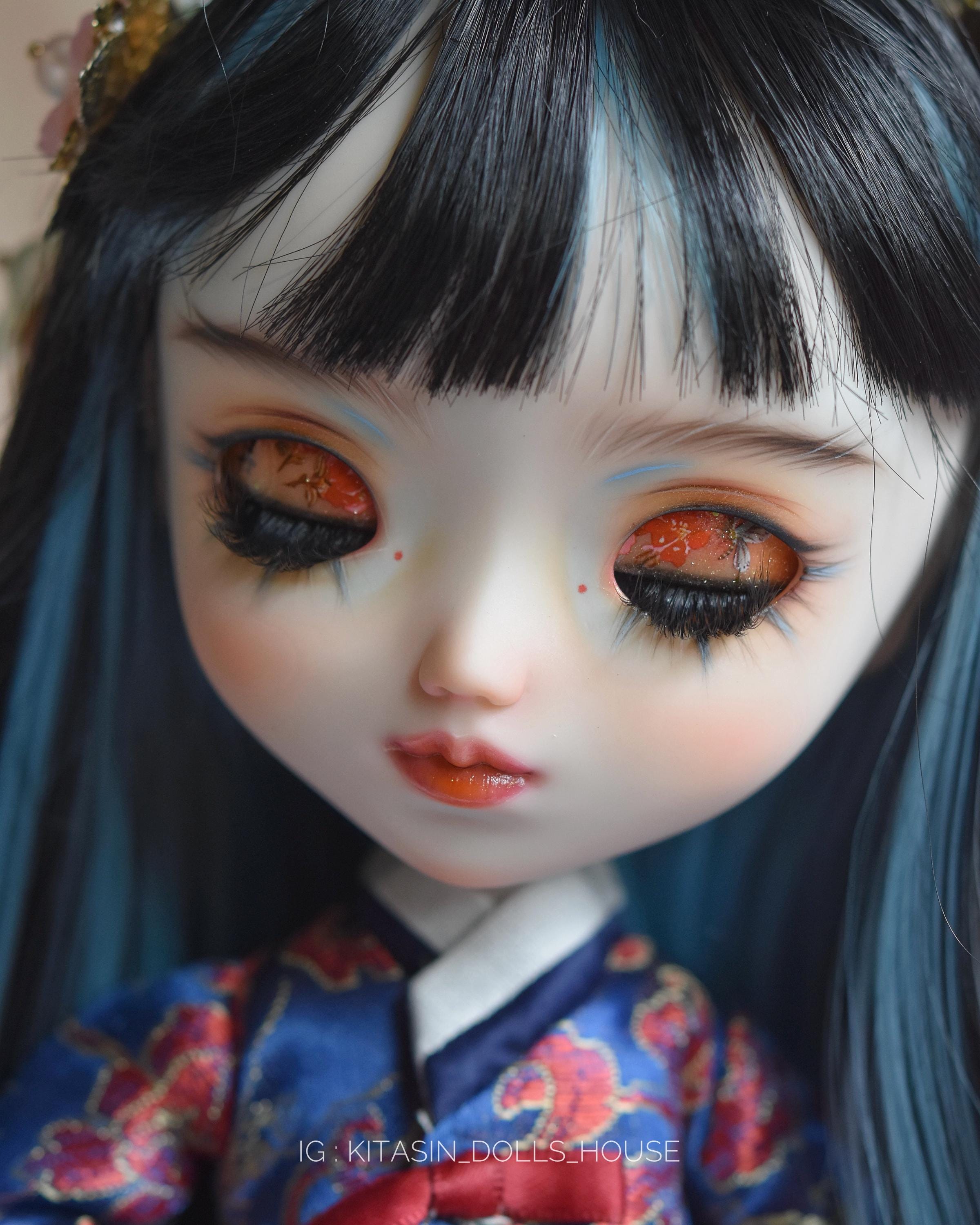 Pullip Custom Doll – Hand-painted Faceup in Traditional Hanbok