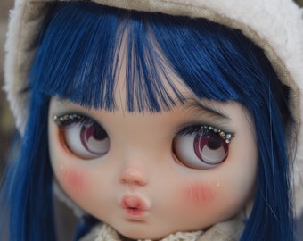 Blythe Original Takara “Can Can Cat” – OOAK Custom Repaint Face-Up | Hand-Painted, Unique Art Doll