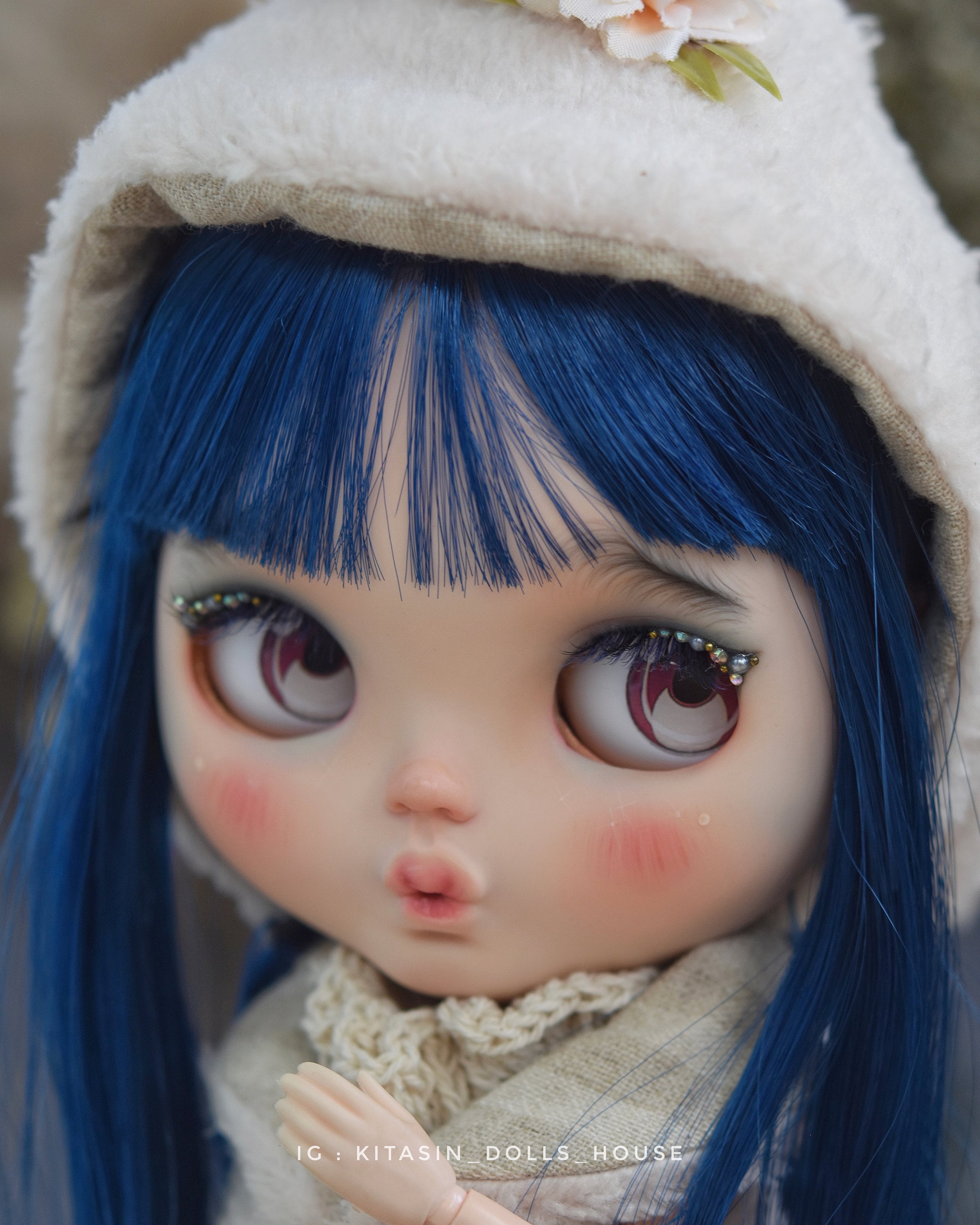 Blythe Original Takara “can Can Cat” – OOAK Custom Repaint Face-up