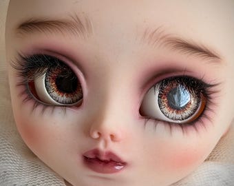OOAK Pullip Custom Doll HEAD ONLY - Oryginalna ręcznie malowana płyta czołowa