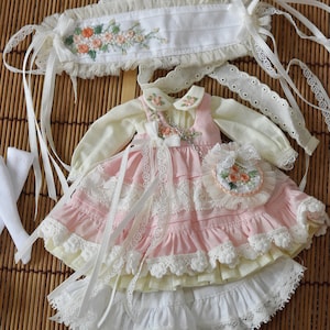 Vintage-Inspired Doll Dress Set with Lace & Accessories – Handmade Outfit for Blythe, Pullip, More  Similar