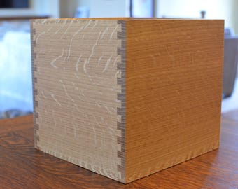 Craftsman Oak Trash Bin