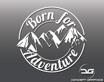 Stay Adventurous Funny Car Caravan Camper Van Joke Adventure Vinyl Decal Sticker
