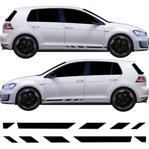 Lower Side Stripe Vinyl Decal Stickers Graphics Exact Factory Fit Bubble Free Vinyl Fits VW Volkswagen Golf R mk7.5 & 7 Clubsport