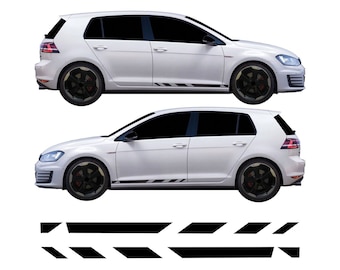 Lower Side Stripe Vinyl Decal Stickers Graphics Exact Factory Fit Bubble Free Vinyl Fits VW Volkswagen Golf R mk7.5 & 7 Clubsport
