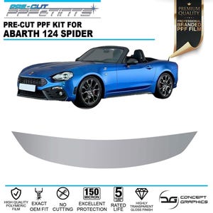 Bonnet Bra Stone Guard Pre-cut PPF Paint Protection Film Kit for Abarth 124 Spider