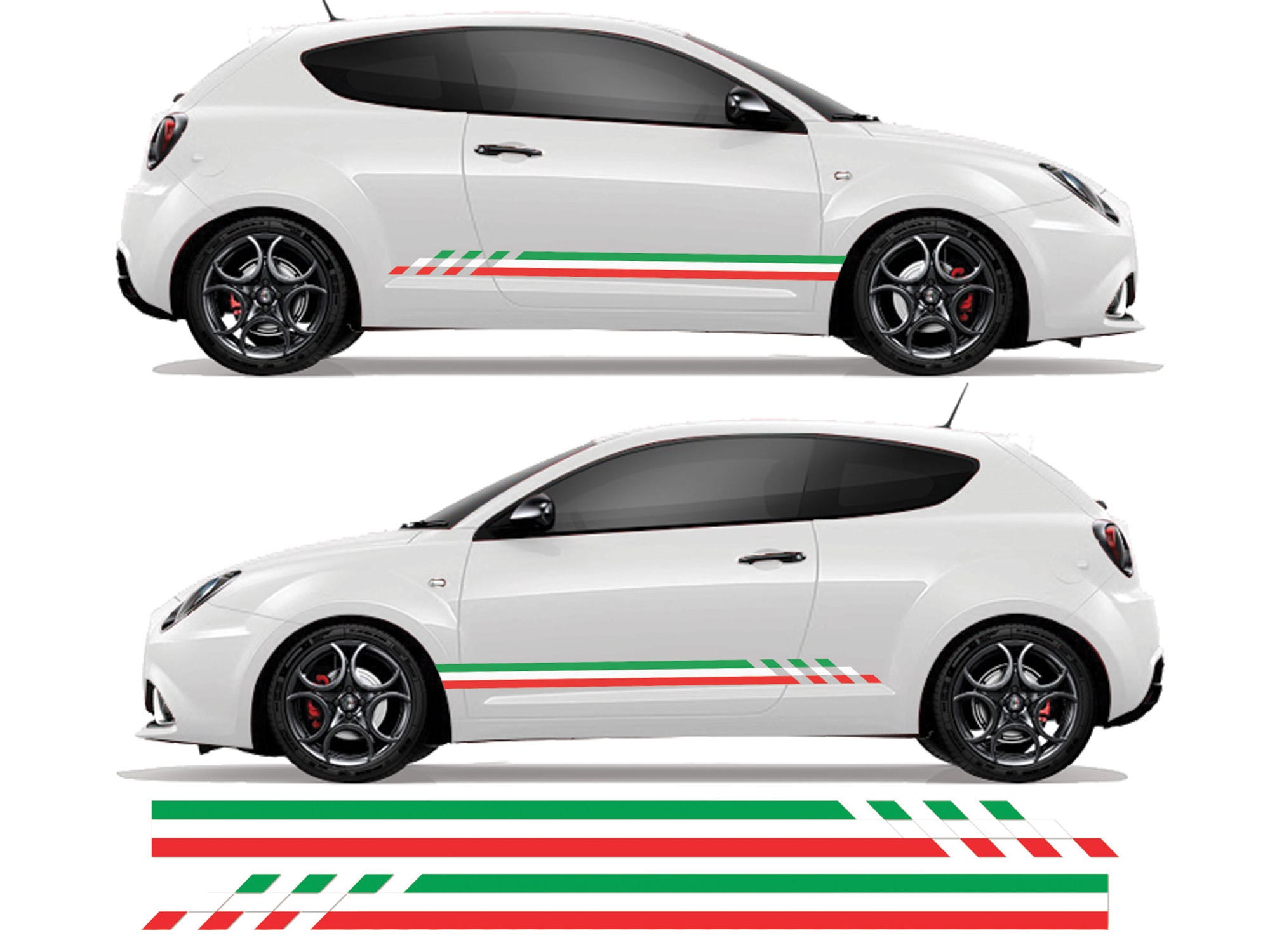 Dünne Italienische Flagge Streifen Aufkleber Gestanzte Vinyl Italien Flagge  Farben Streifen Europäischen für Auto, Laptops, Motorräder, büro Liefert