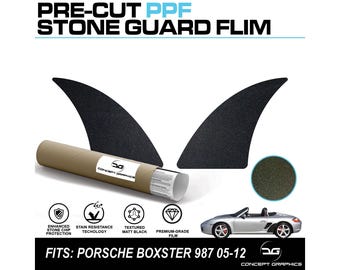 Film de protection de peinture noir mat texturé PPF pour Porsche Boxster 987 Stone Guard