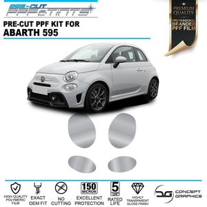 Headlights Pre-cut PPF Paint Protection Film Kit for Abarth 595 2008 - 2017