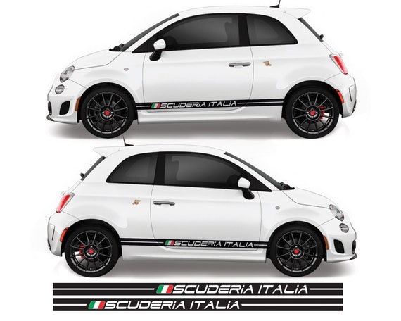 Sticker for Fiat Abarth Sticker 500 595 Racing Stripes Abarth Side Sticker  Decal 