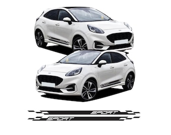 Line Sport Side Racing Side Stripes Decal Stickers Vinyl Kit Fits Ford Puma ST