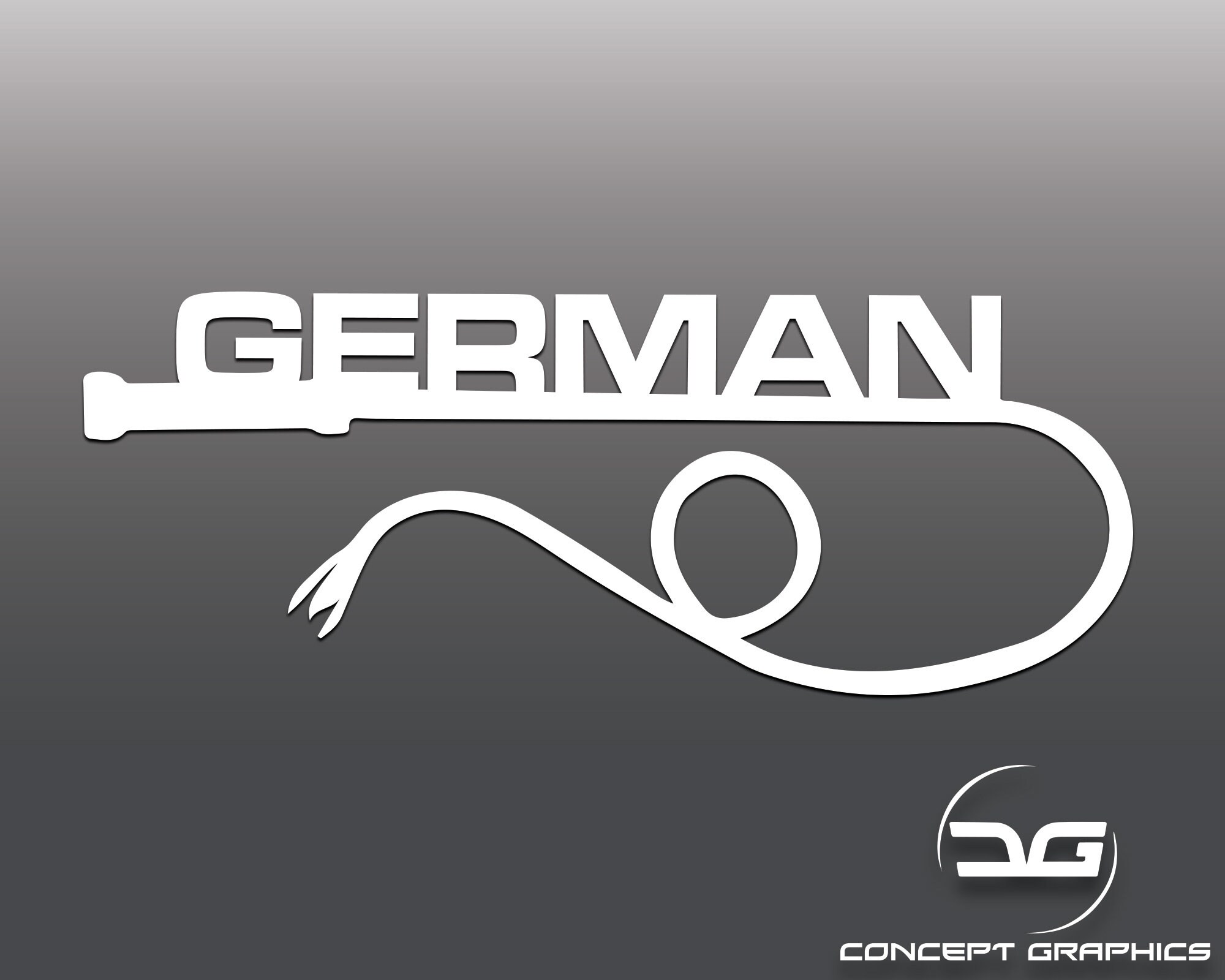 German Whip Funny Vinyl Decal Sticker, Car Decal, Laptop Sticker, JDM, Novelty Sticker, Euro, Dub, Bumper Sticker, Drift, Graphics, Turbo