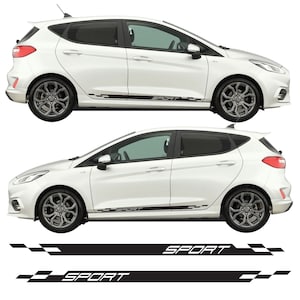 Sport Side Stripes Decal Kit Air Release Vinyl Fits Ford Fiesta ST 5dr MK8