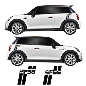 F56 Union Jack Side Stripe Vinyl Aufkleber Aufkleber Grafikkit Für F56 Mini Cooper S, JCW & One Modelle
