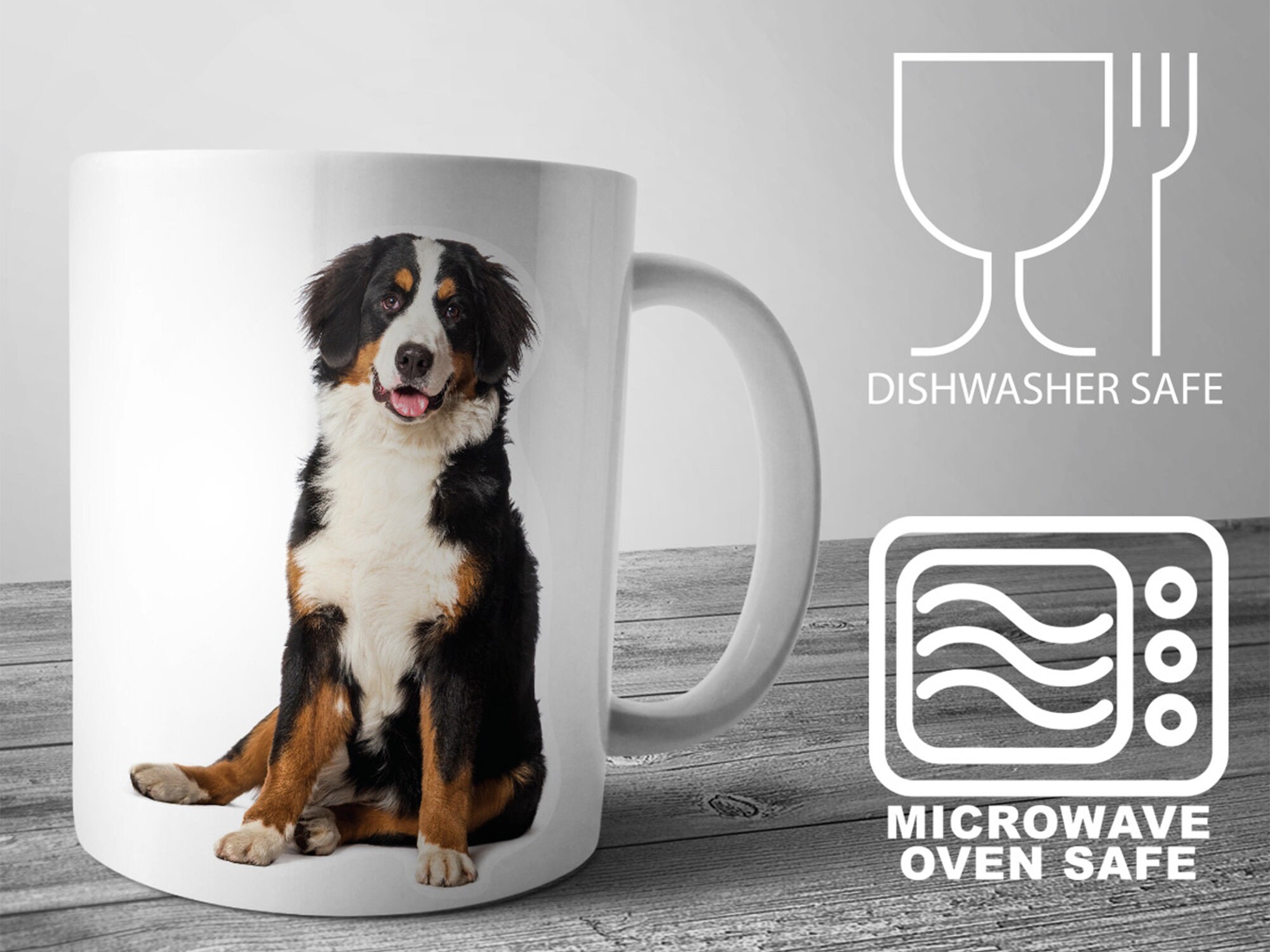 BERNER Kaffeetasse Mit Hundemotiv & Lustigem Spruch – 330 Ml, Keramik, Spülmaschinen- & Mikrowellengeeignet