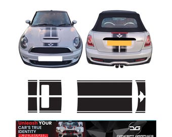 ミニR55クラブマンクーパー/クーパーS用ボンネット＆リアストライプ
