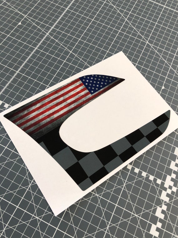 アメリカ国旗 サイドウィングトリム デカールステッカー ミニクーパー