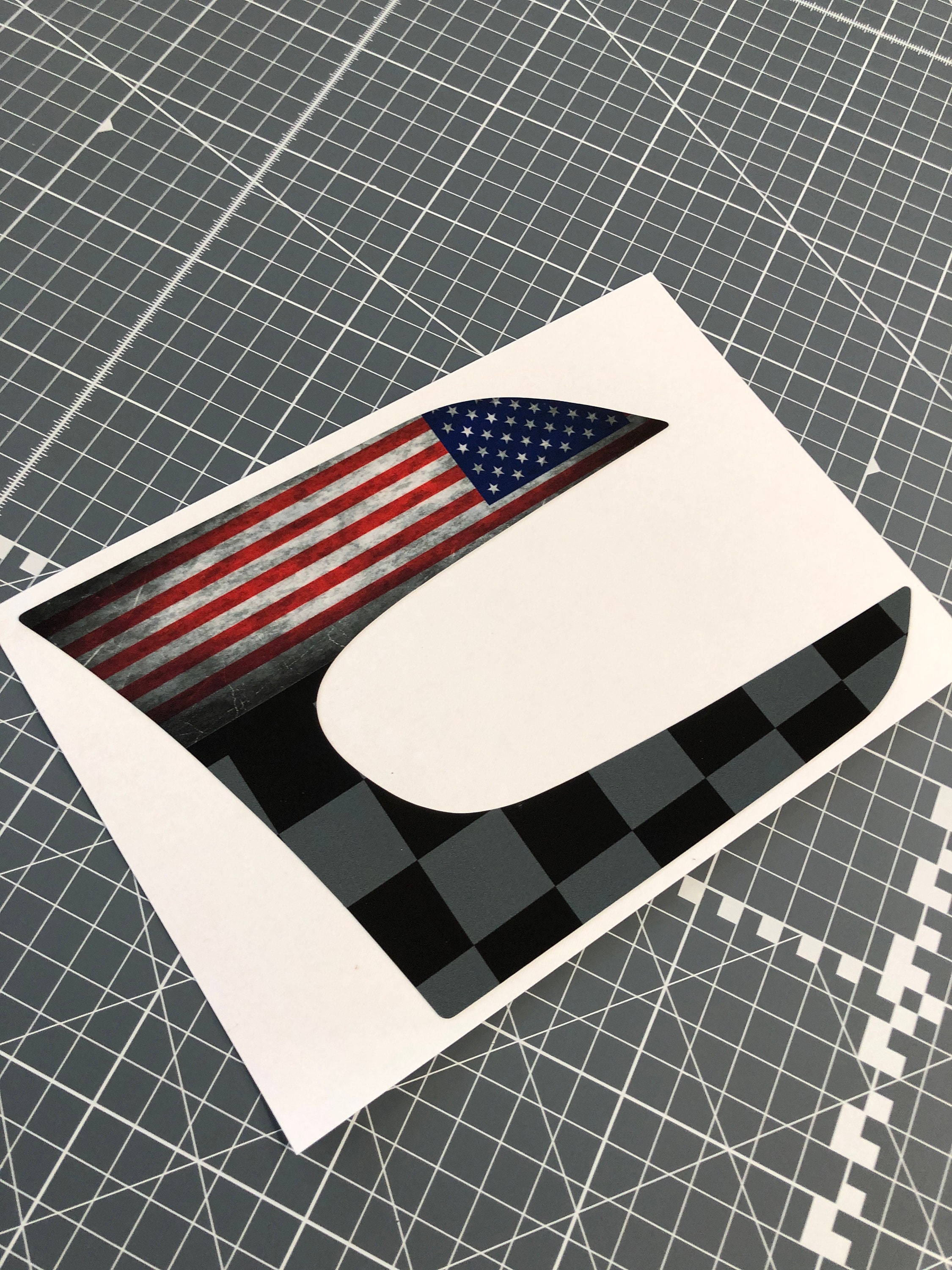 アメリカ国旗 サイドウィングトリム デカールステッカー ミニクーパー