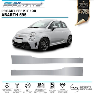 Side Skirts Pre-cut PPF Paint Protection Film Kit for Abarth 595 2012+